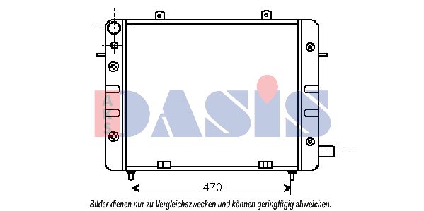 AKS DASIS radiatorius, variklio aušinimas 151110N